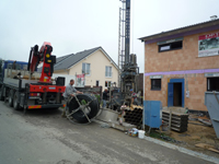 Erdbohrung für Wärmepumpenheizung